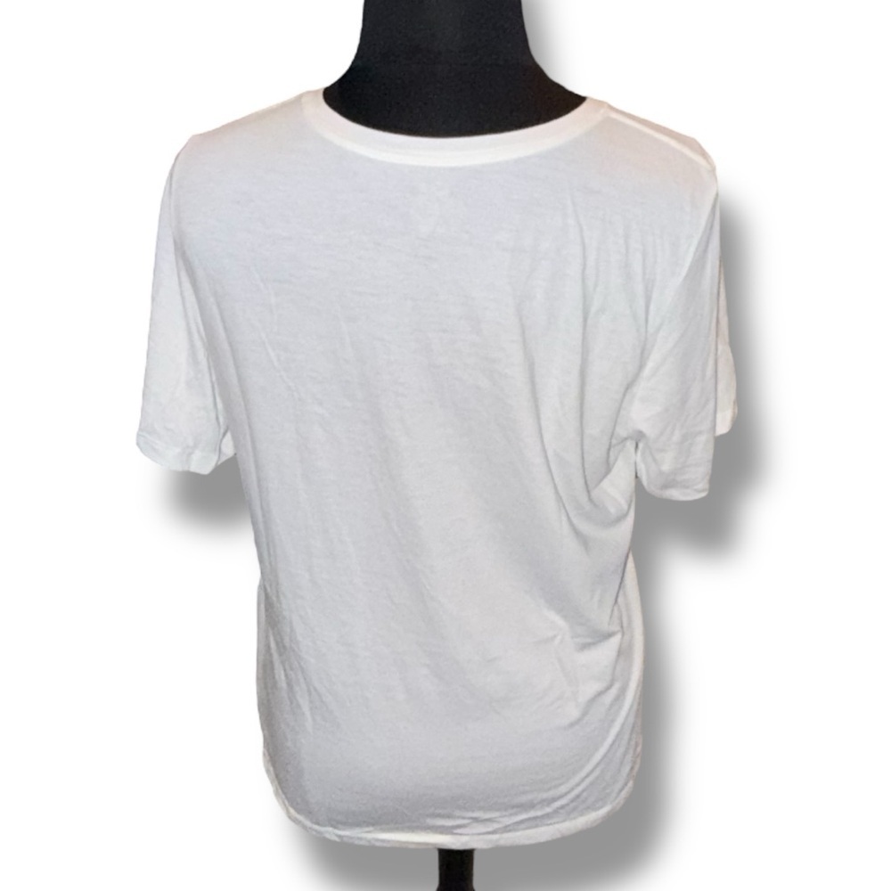 DSG Women's Core Cotton Jersey V-Neck T-Shirt 1X White - Picture 4 of 12